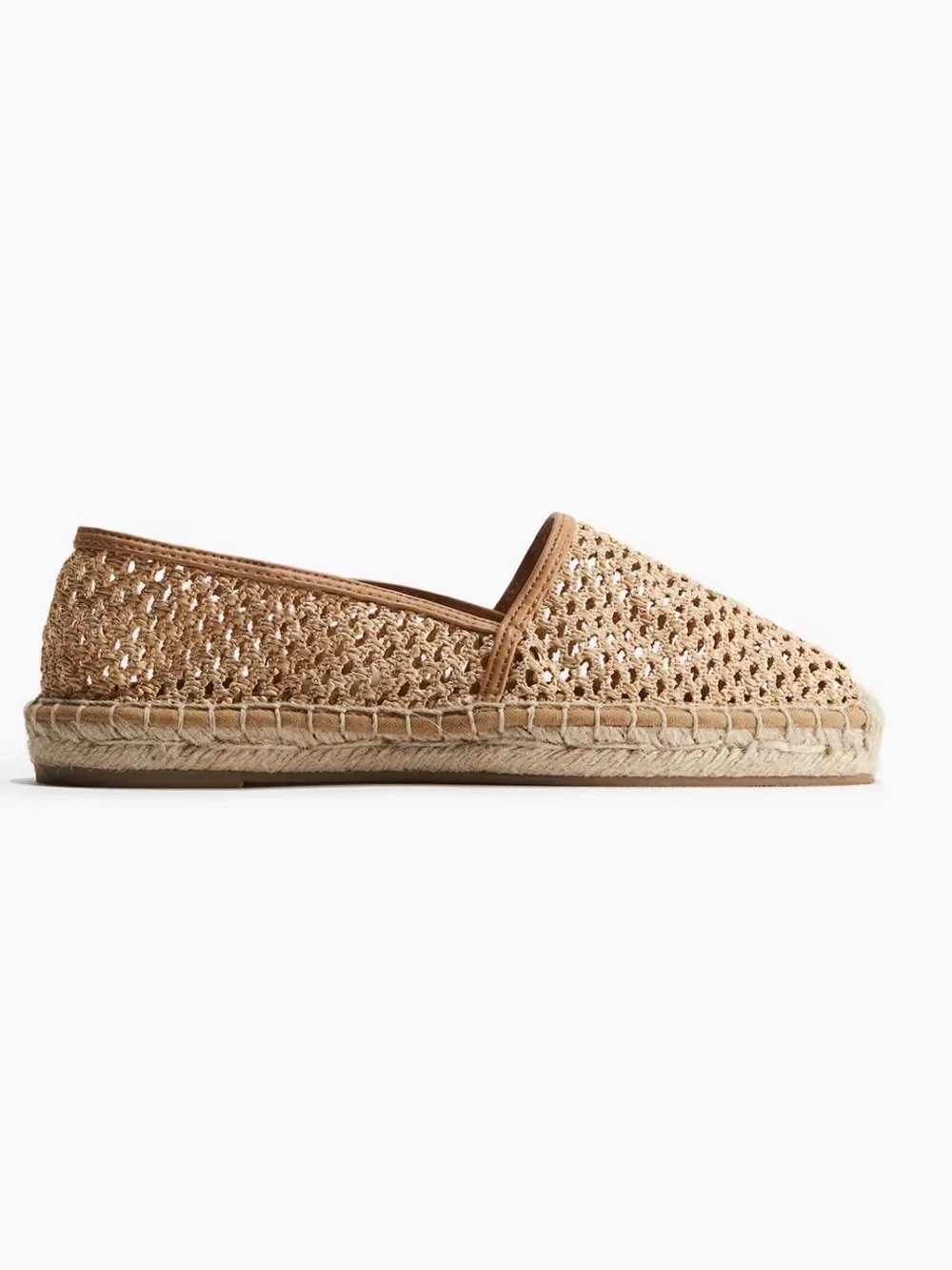 NEW! H&M Tan Woven Espradilles - Size 39 / 8